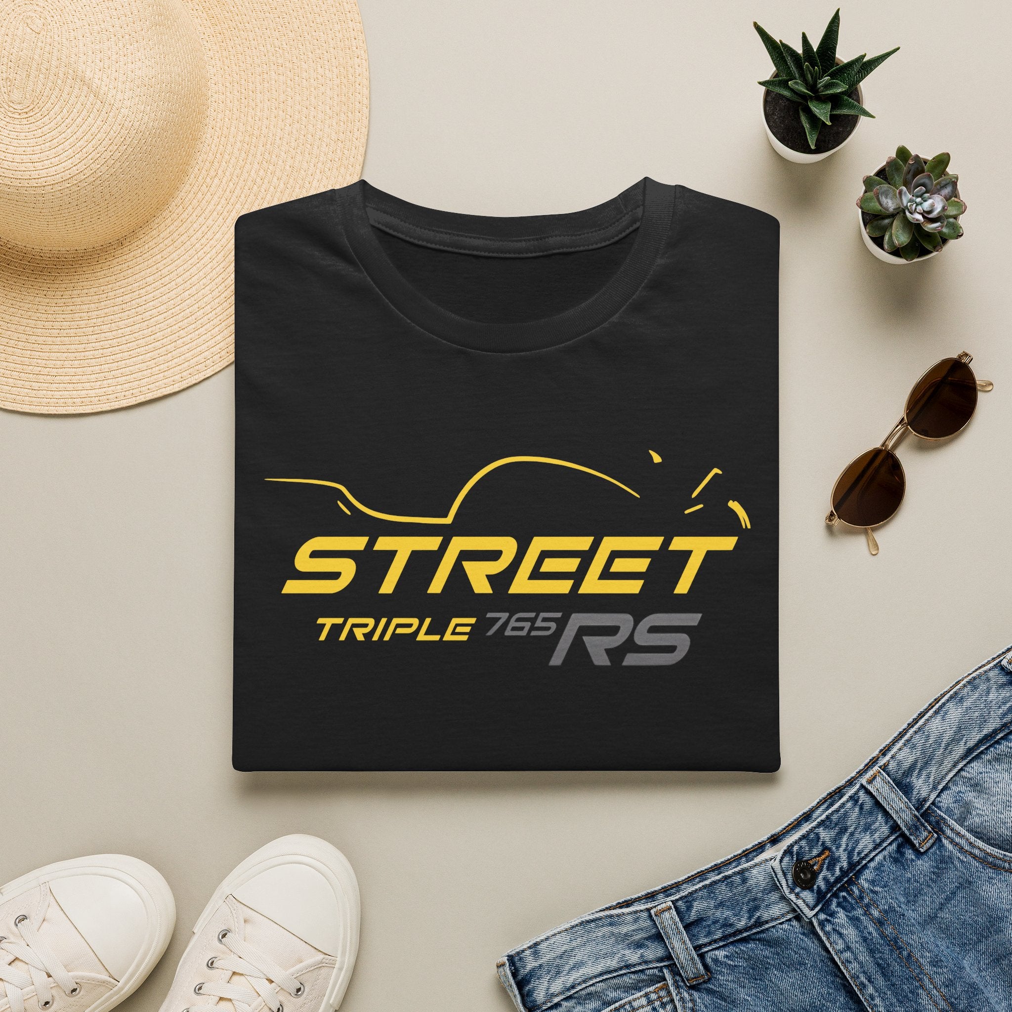 Triumph Street Triple RS Cosmic Yellow Unisex Softstyle T-Shirt