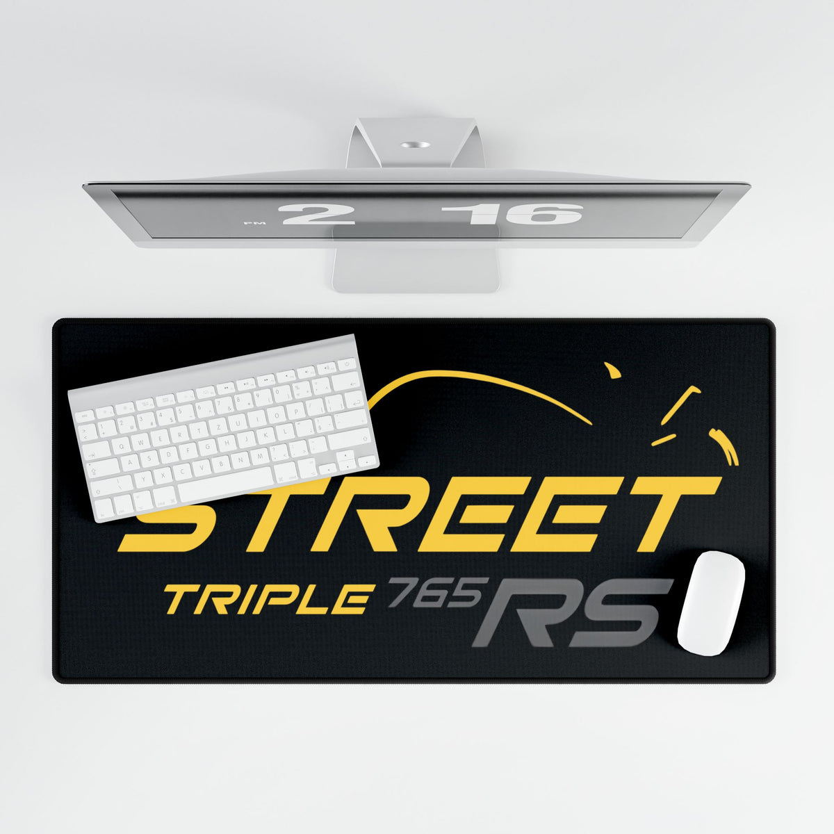 Street Triple 765 RS Cosmic Yellow — Desk Mat