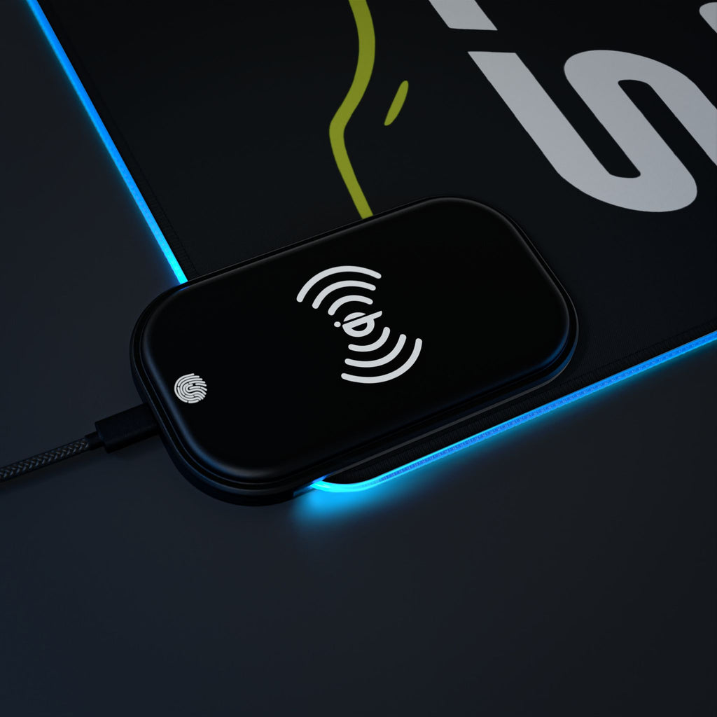 Street Triple 765 Moto2 Edition — RGB Wireless Charging Desk Mat