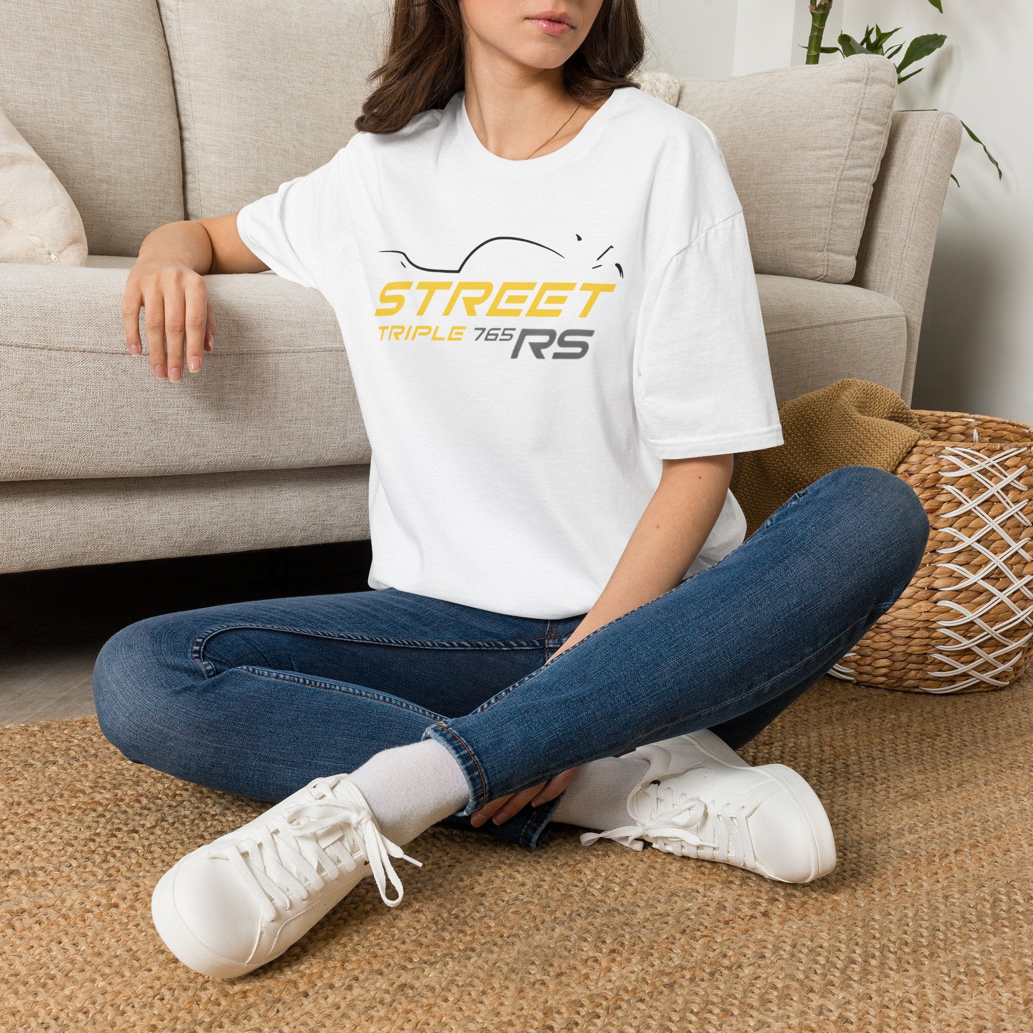 Triumph Street Triple RS Cosmic Yellow Unisex Softstyle T-Shirt