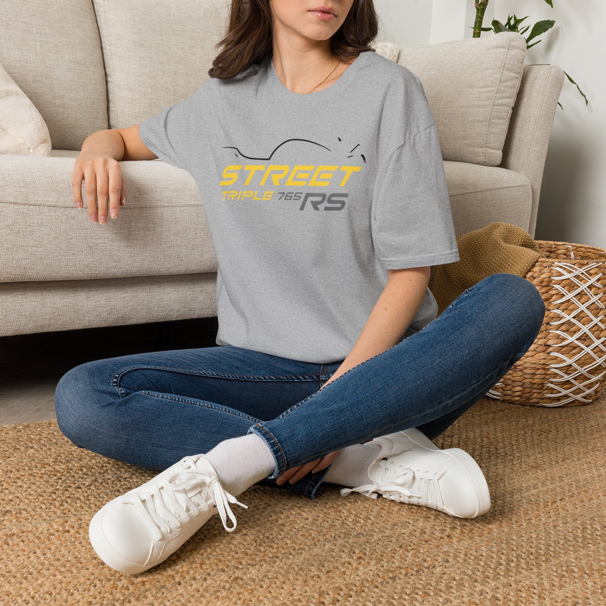 Triumph Street Triple RS Cosmic Yellow Unisex Softstyle T-Shirt