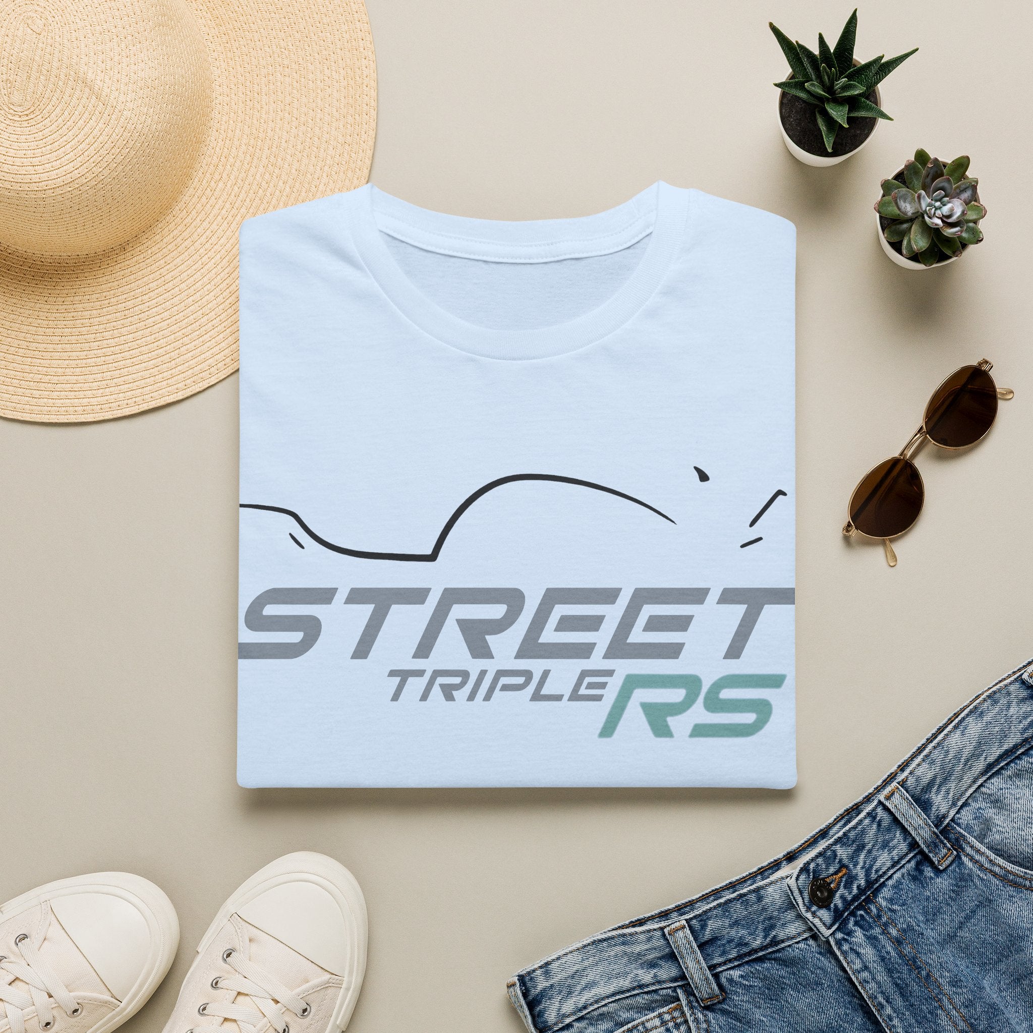 Street Triple 765 RS Granite Softstyle Tee | OffTrek