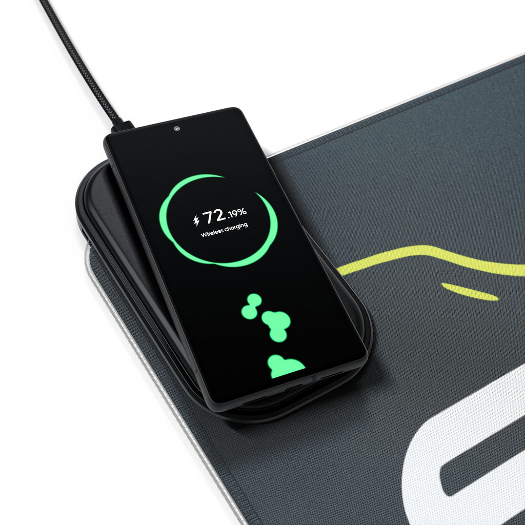 Street Triple 765 Moto2 Edition — RGB Wireless Charging Desk Mat