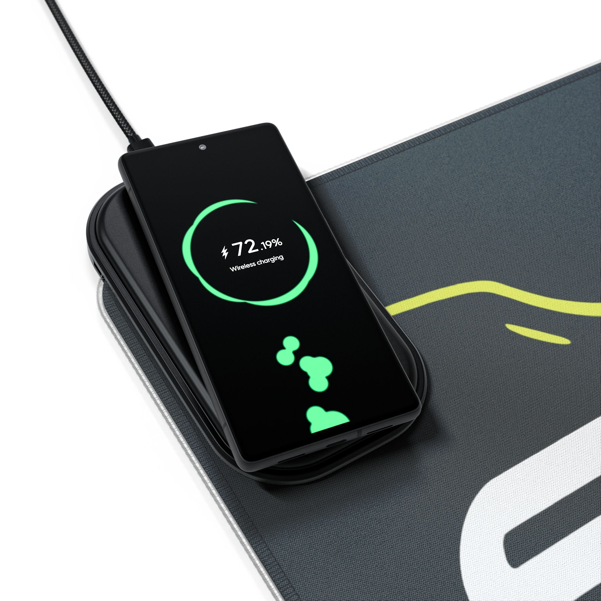 Street Triple 765 Moto2 Edition — RGB Wireless Charging Desk Mat
