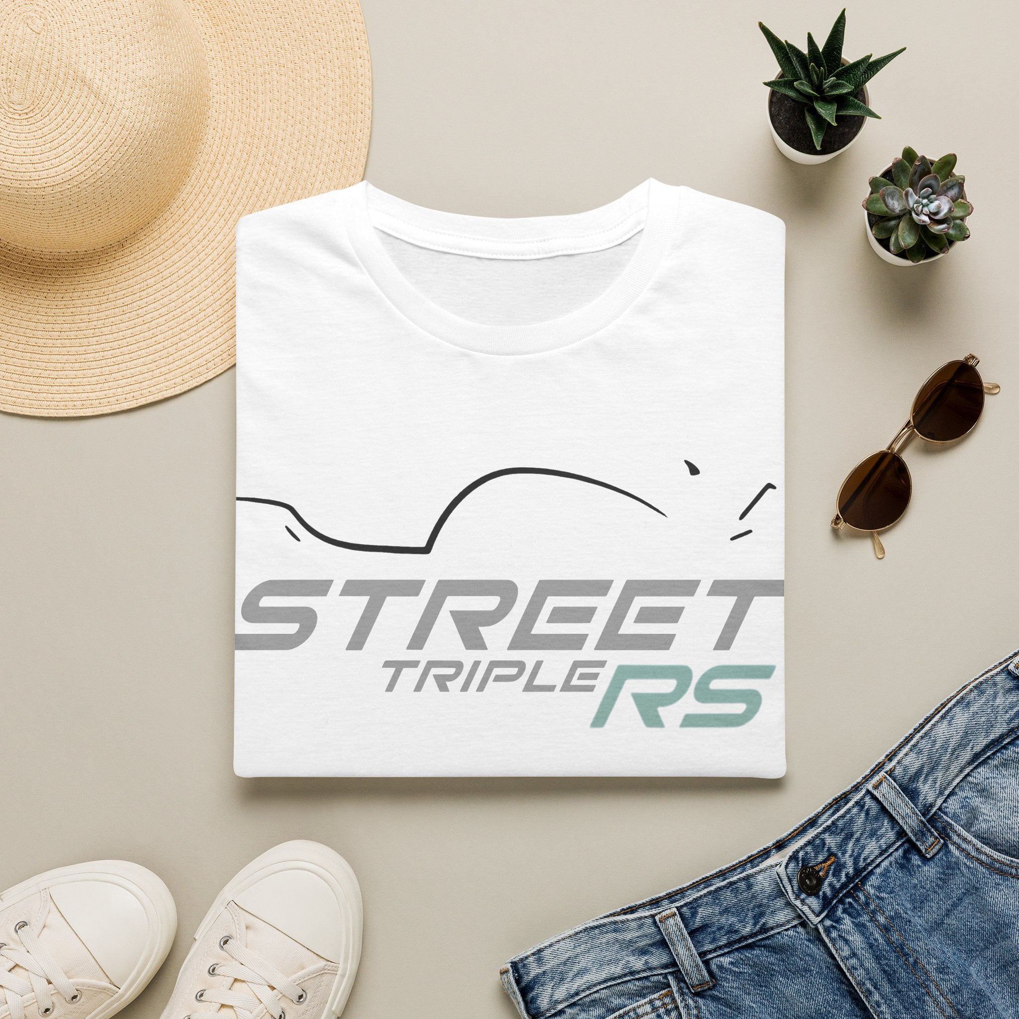 Street Triple 765 RS Granite Softstyle Tee | OffTrek